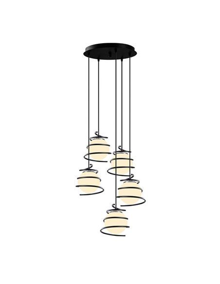 Lámpara de techo de 5 luces Model 6 regulable en altura