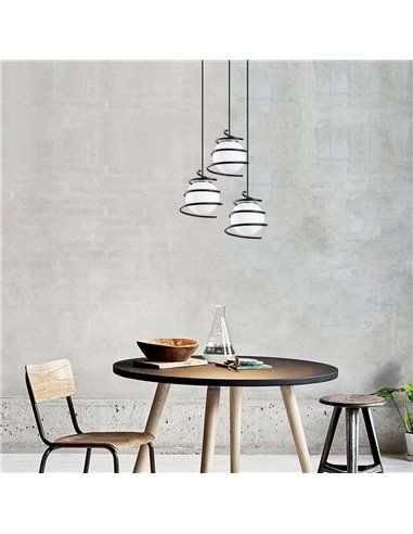 Lámpara de techo de 3 luces Model 6 regulable en altura
