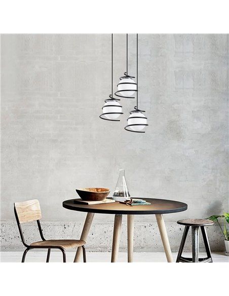 Lámpara de techo de 3 luces Model 6 regulable en altura