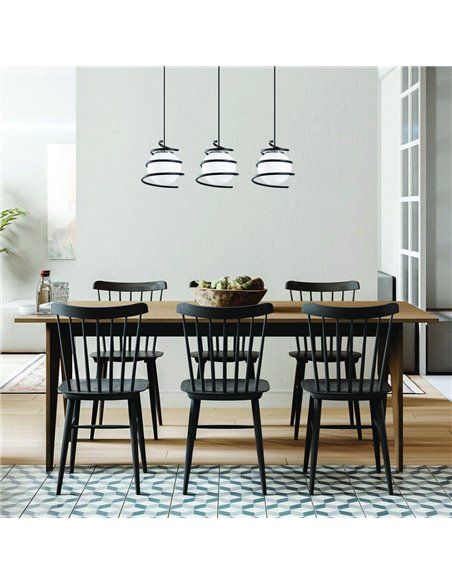 Lámpara de techo de 3 luces Model 6 regulable en altura