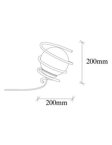 Candeeiro de mesa modelo 6 com 1 luz