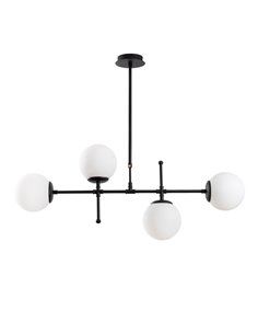 Lámpara de techo lineal negra de 4 luces Model 8