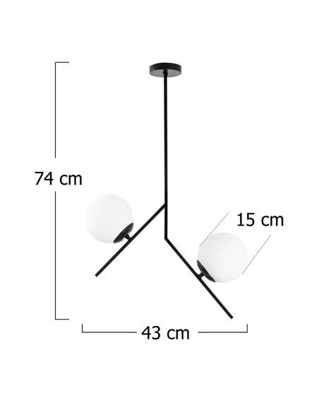 Lámpara colgante de 2 luces Model 9