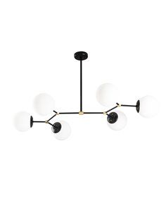 Lámpara de techo colgante negra de 6 luces Model 11