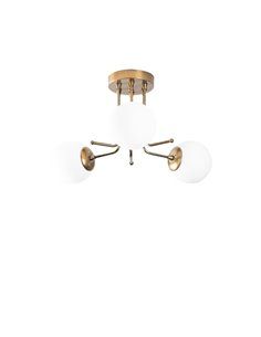 Plafón de techo dorado de 3 luces Model 12
