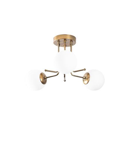 Plafón de techo dorado de 3 luces Model 12