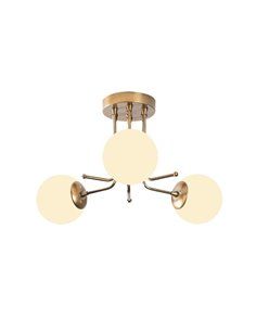 Plafón de techo dorado de 3 luces Model 12 2