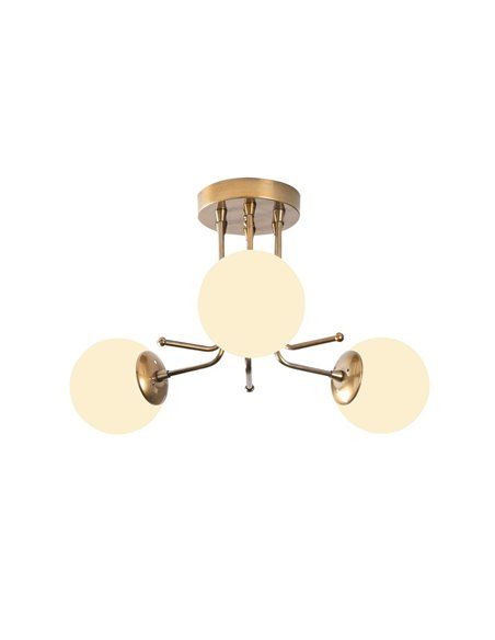 Plafón de techo dorado de 3 luces Model 12