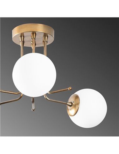 Plafón de techo dorado de 3 luces Model 12