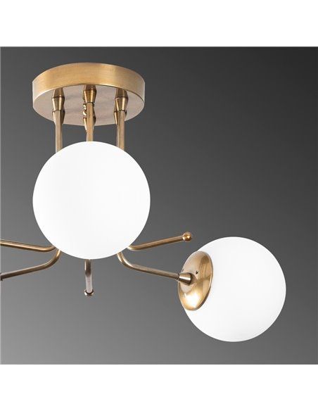 Plafón de techo dorado de 3 luces Model 12