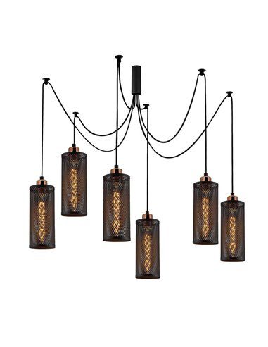 Luminária de teto suspensa de seis luzes Modelo 13