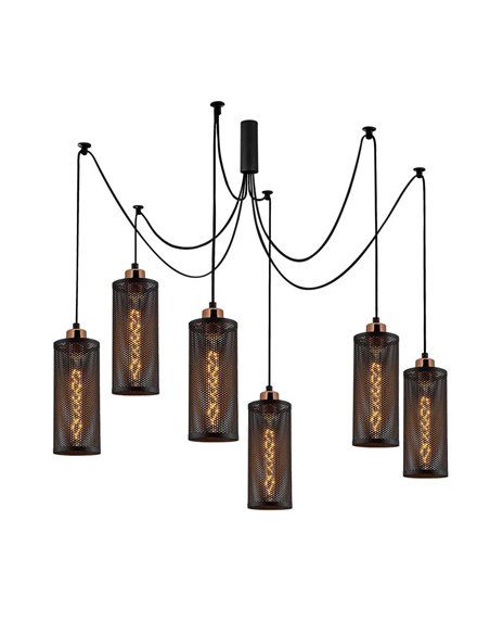 Lámpara de techo colgante de seis luces Modelo 13