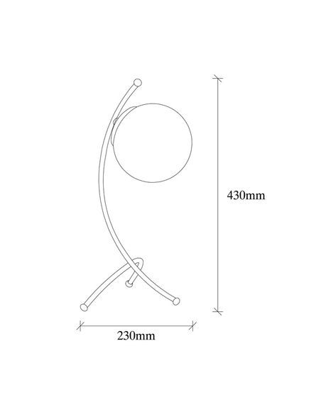 Lámpara de mesa oro viejo Model 16