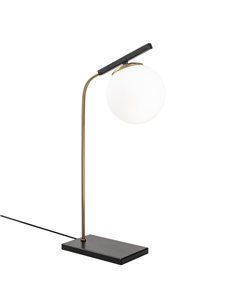 Lámpara de mesa negra y dorada Model 15
