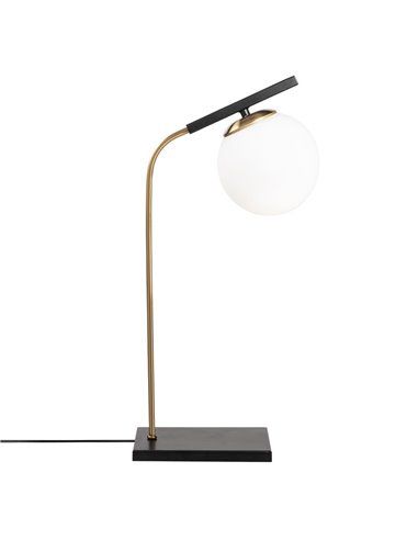 Lámpara de mesa negra y dorada Model 15