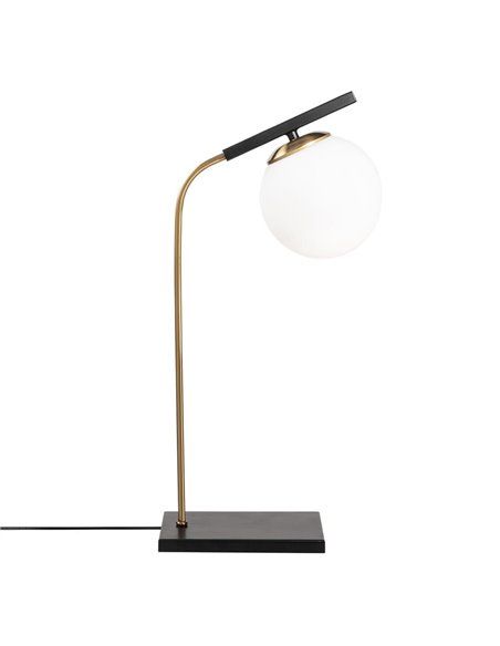 Lámpara de mesa negra y dorada Model 15