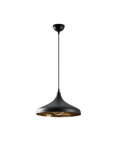 Lámpara de techo colgante negra y dorada Model 23