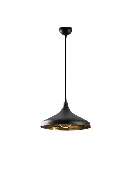 Lámpara de techo colgante negra y dorada Model 23