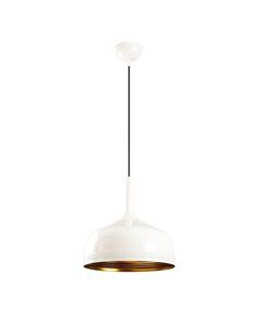 Lámpara de techo colgante blanca y dorada Model 26 2