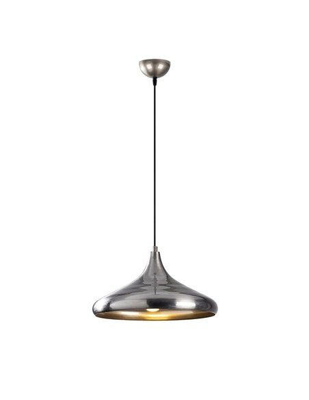 Lámpara de techo colgante cromada y dorada Model 24