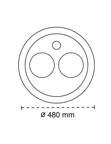 Plafón Smart Rus 85W 3CCT regulable
