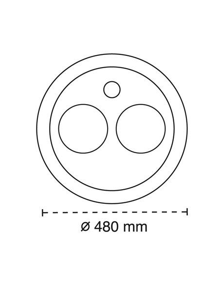 Plafón Smart Rus 85W 3CCT regulable