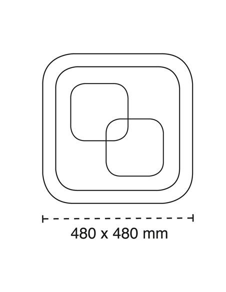 Plafón Smart Penn 90W 3CCT regulable