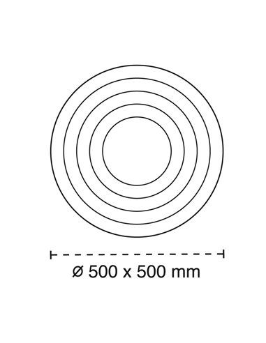 Plafón Smart Mei 3D 125W 3CCT regulable