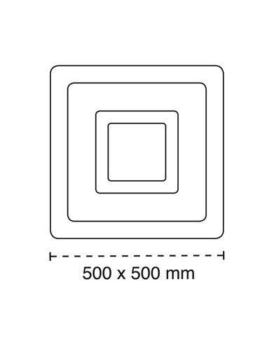 Plafon ajustável Smart Otie 3D 90W 3CCT