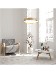 Lámpara de techo led Mad 28W madera natural 2