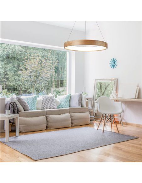 Lámpara de techo led Mad 42W madera natural