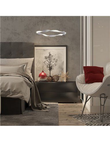 Candeeiro de teto LED branco areia 22W