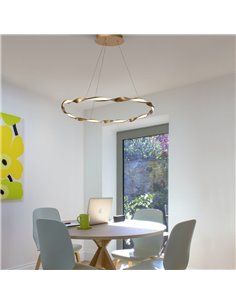 Lámpara de techo led Sand 22W oro 2