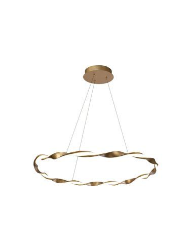 Candeeiro de teto LED dourado areia 36W