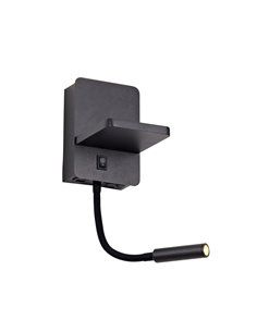 Aplique LED Rob2 5W+3W USB y cargador wireless