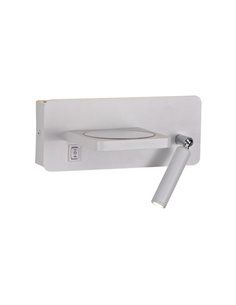 Aplique LED Rob 5W+3W USB y cargador wireless