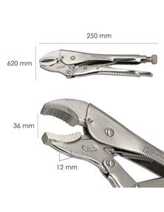 Mordaza Wolfpack Poligrip Curva 25x250 mm. 2