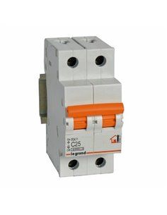 INT.AUT LEGRAND RX3 2P 25A C 6000A NO ACC NAR