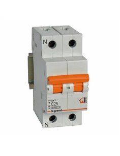 LEGRAND 419928 | Magnetotérmico vivienda RX3 1P + N 6kA 25A