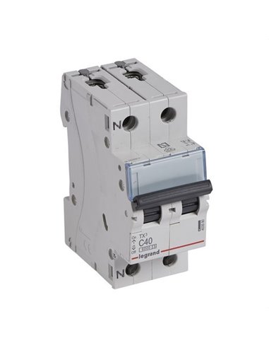 LEGRAND 403590 | Magnetotérmico TX3 6kA-C P + N 40A