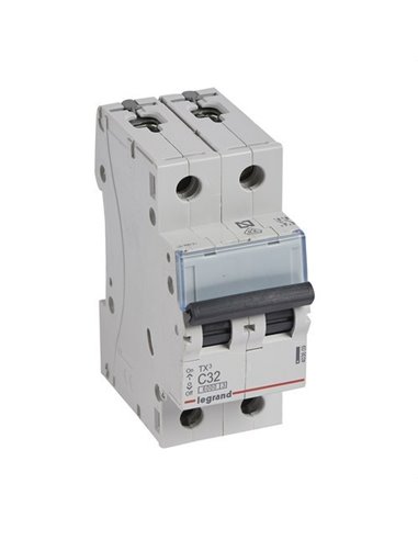 INT.AUT LEGRAND TX3 2P 32A C 6000A ACC