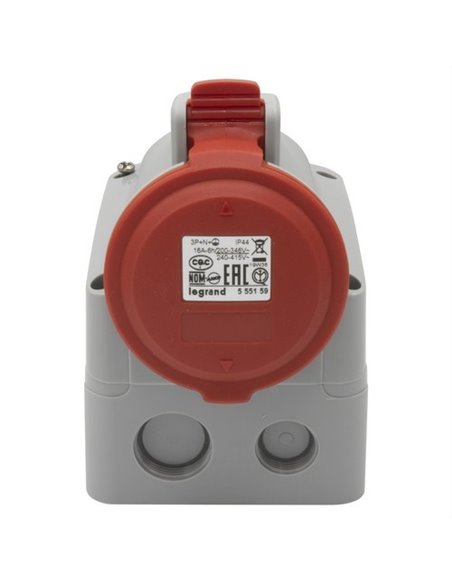 LEGRAND555159 | Base super compacta 16A 3P + N + TT 415V IP44