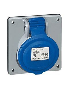 LEGRAND 555184 | Base cuadrada 16A 2P + TT 250V IP44