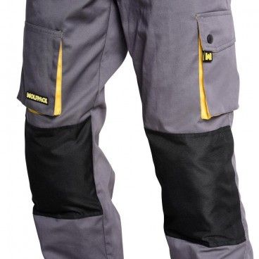 Pantalon Gris/Amarillo Largo Talla 54/56 XXL