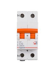 INT.AUT LEGRAND RX3 1PN 10A C 6000A NO ACC NAR