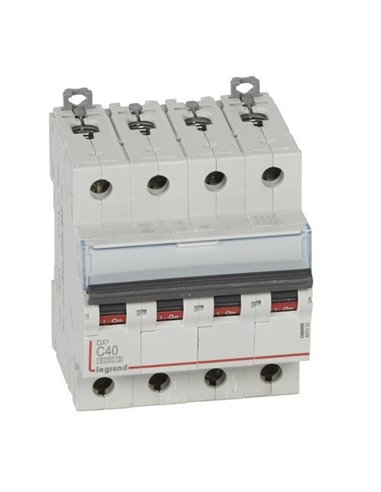 Interruptor magneto-térmico DX3 6/10kA-C 4P 40A