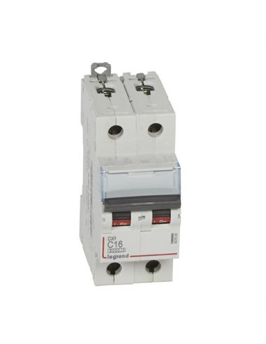 Interruptor magneto-térmico DX3 6/10kA-C 2P 16A
