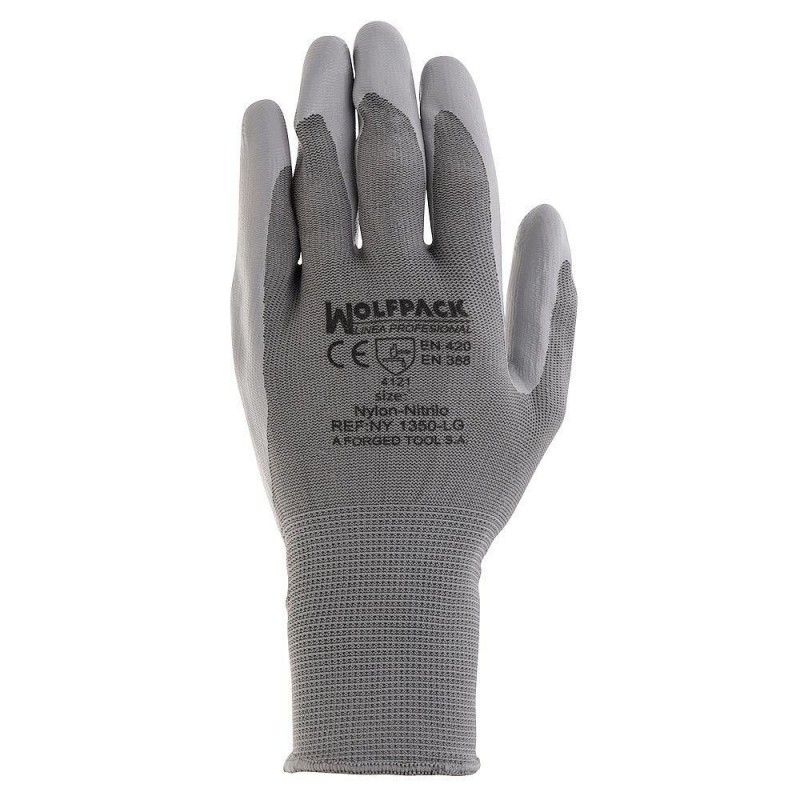 Guante Nitrilo/Nylon Glovex  8" (Par)