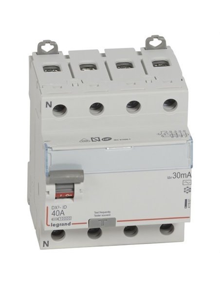 INT.DIF Legrand DX3 4P 40A 30mA AC Inst Acc