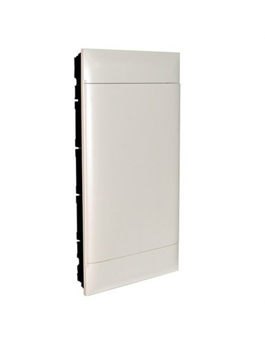 LEGRAND 135064 | Caja empotrar Practibox S puerta lisa 4x12 filas para tabiques prefabricados